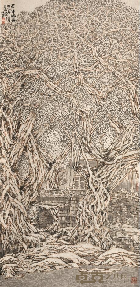 《百年相依》 张祖全 133x68cm