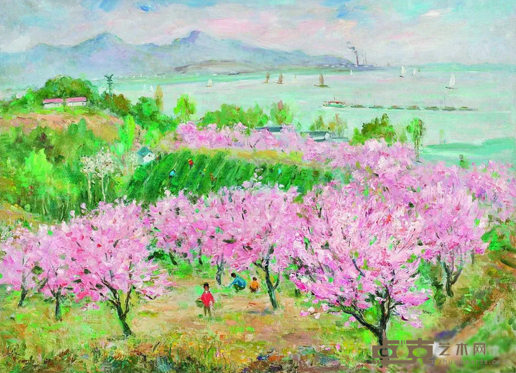 《江南景色》 胡善馀 72x99cm 布面油彩
