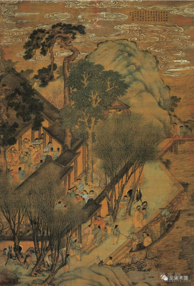 《花村春庆》 李士达 127.8x86.8cm 纸本设色