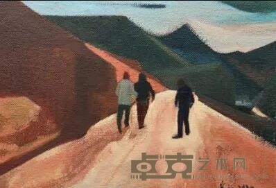 《乡村生活 1》 肖江 35x50cm 2020年 布面油画