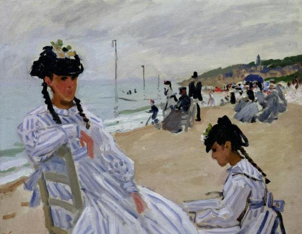 克劳德·莫奈，《特鲁维尔海滨》，1870