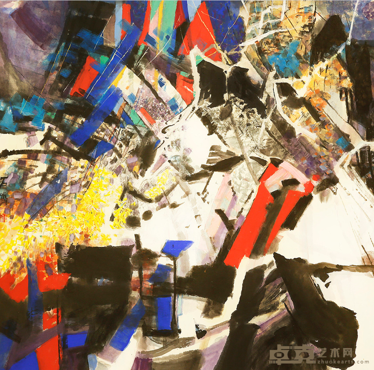 《熙春》2019年 石齐 124x124cm