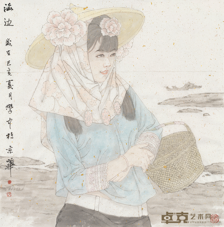 《海边》 韩学中 68x68cm 2019年