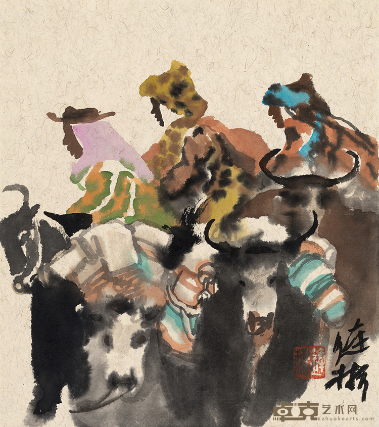 《草原系列》 纪连彬 24x27cm 2017年