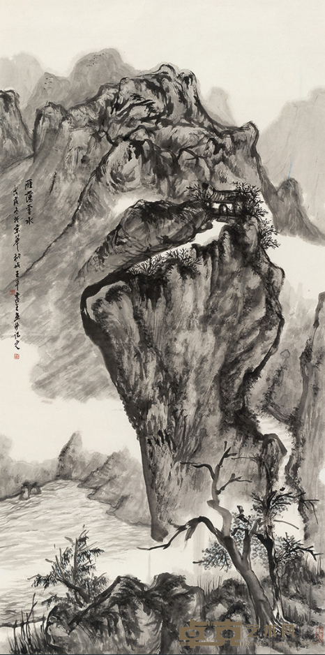 《雁荡云水》 王平 138x69cm 2018年