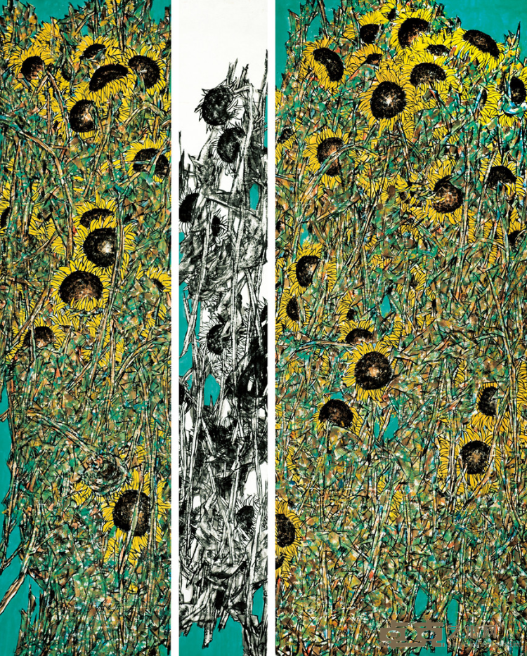 《拥抱阳光》 王奇志 180x150cm 2020年