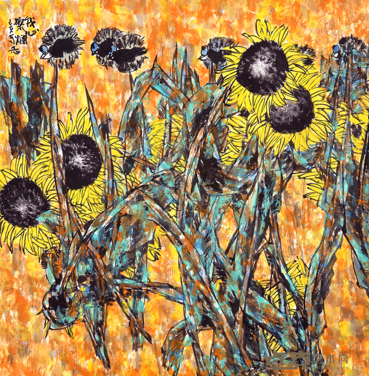 《我心灿烂》 王奇志 68x68cm 2020年