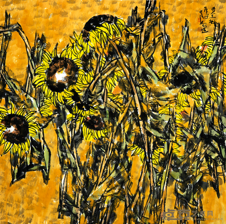 《黄土地》 王奇志 68x68cm 2020年