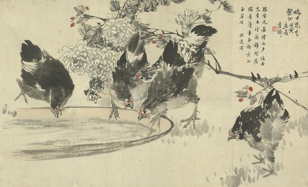 张书旂《五德图》1938年（浙江美术馆藏）
