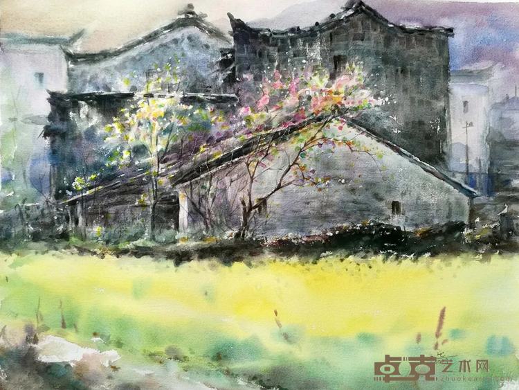 《古寨春色》 周凤昌