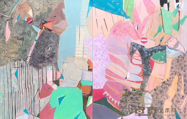 2020•01 陈晓英 90x70cmx2 2020 布面油画