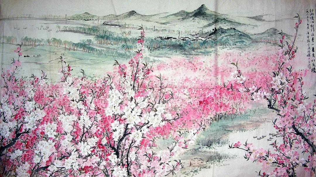唐云、陆俨少、张守成《青山着意化为桥》，1965年