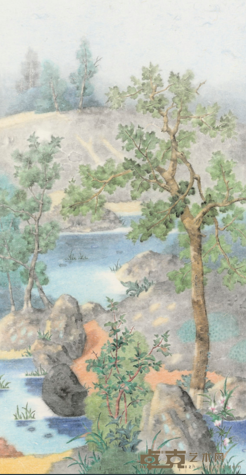 《诸野之朗》 曾健勇 180x95cm 2020年 纸本水墨
