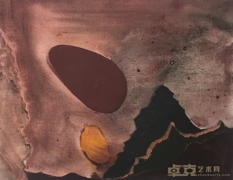 《有一个柠檬的风景》 徐大卫 55x70cm 2017年 布面丙烯
