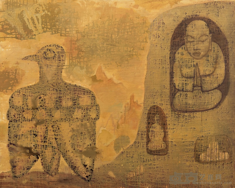 《西天》 毛旭辉 160x200cm 2016-2017年 布面丙烯