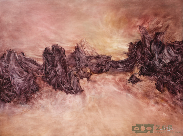 《海上仙山No.2 》 孟涛 180cmX135cm 2014 布面油画