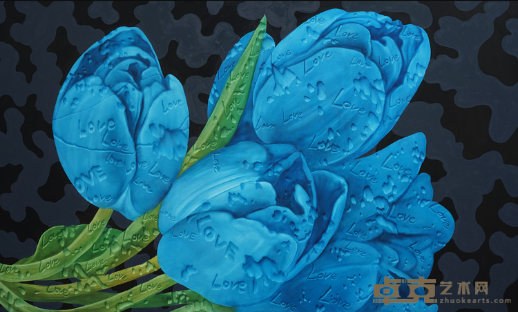 《郁金香 No.1》 孟涛 200cmX120cm 2020 布面油画