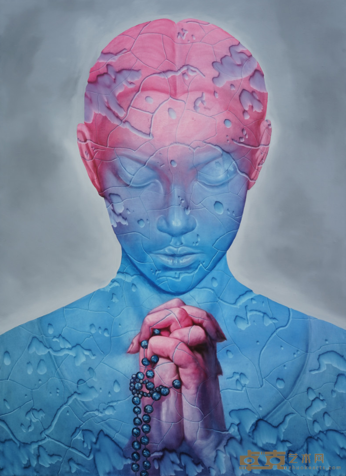 《庚子·祈祷》 孟涛 150x110cm 2020 布面油画