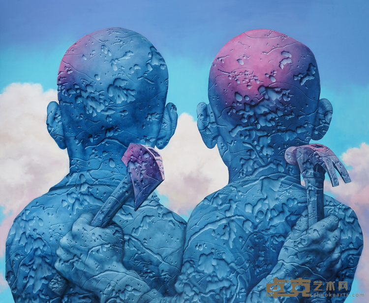 《互害模式》 孟涛 240cmX200cm 2020 布面油画