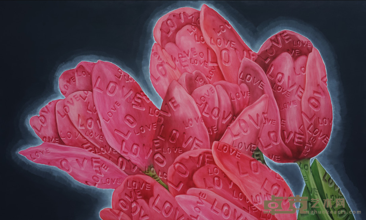 《郁金香 No.2》 孟涛 200cmX120cm 2020 布面油画