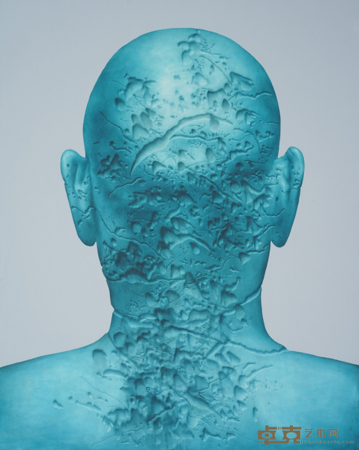 《残脑 No.1》 孟涛 200cmX160cm 2018 布面油画