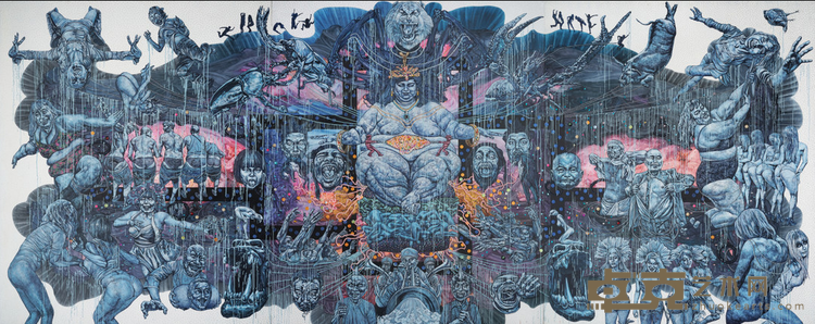 《物欲》 孟涛 750cmX300cm 2017-2018 综合材料