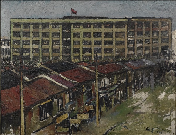 刘海粟，《四行仓库》，1938年