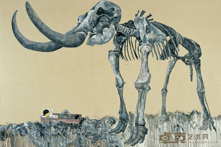 《NSJ-1-1 大猛犸》 李继开 200x300cm 2007年 布面丙烯 Acrylic on Canvas