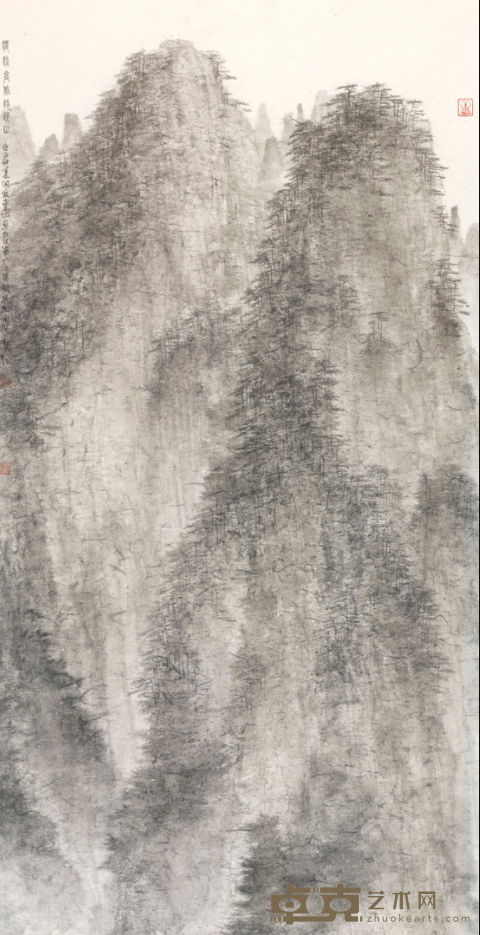 浓淡高低远近山 徐钢 120x60cm 2020 纸本水墨