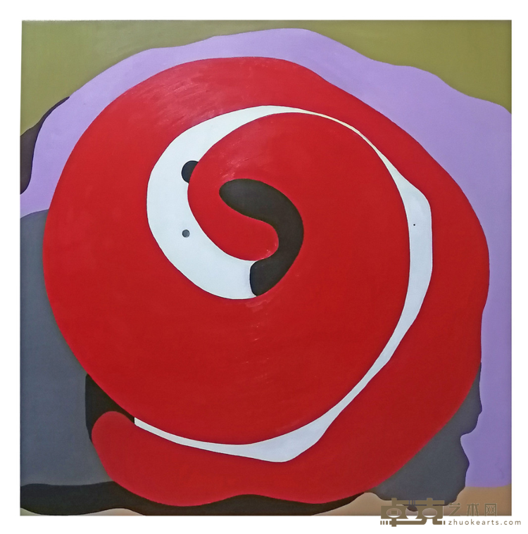 《爱》 秦芳 100x100cm 2020年 布面油画