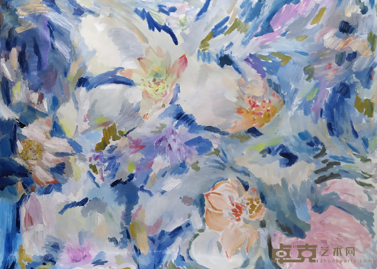《此花此景》 陈春妃 205x150cm 2020年 布面油画