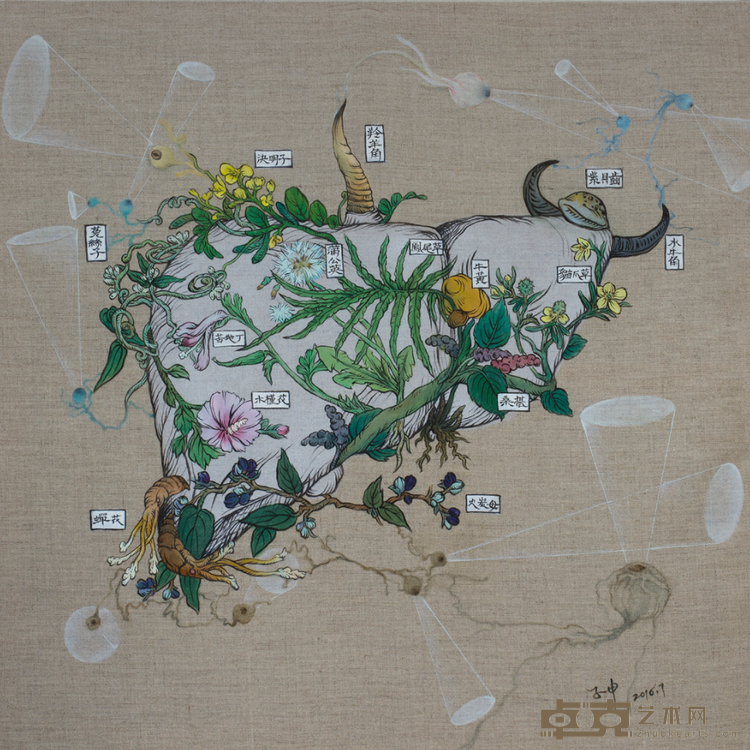 《守望者联盟》 潘子申 80x80cm 2016年 布面油画