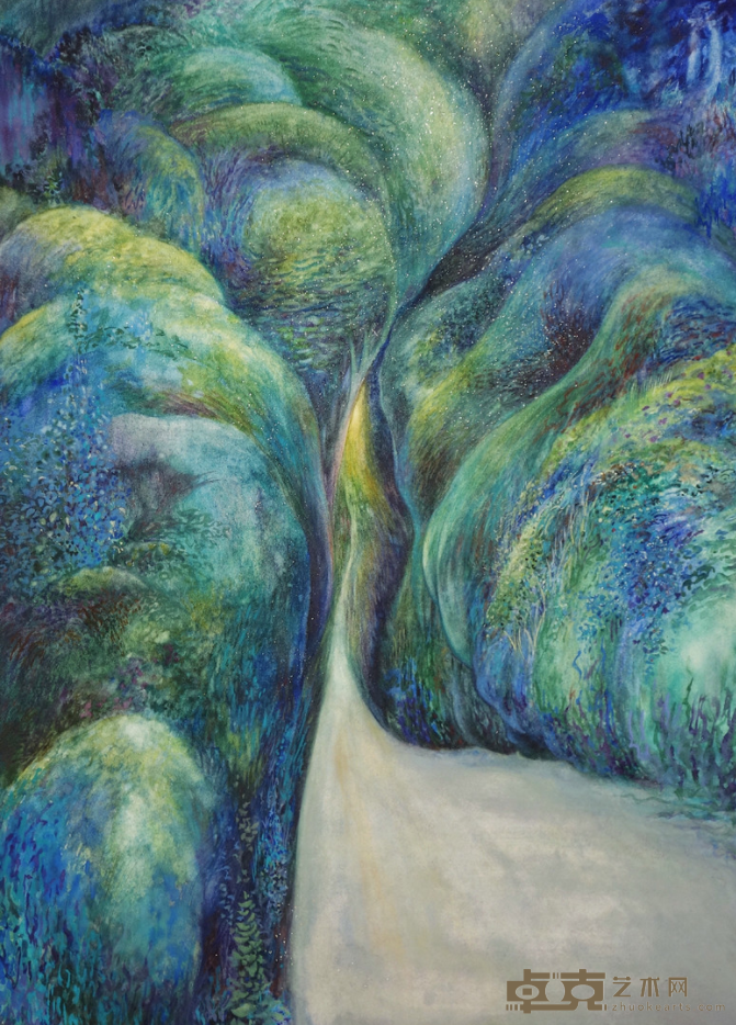《又一村：永恒之路是弯曲的》 惜童Arolikya 52x72cm 2019 纸本水彩
