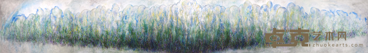 《白色风景》 惜童Arolikya 56x380cm 2019 纸本综合材料