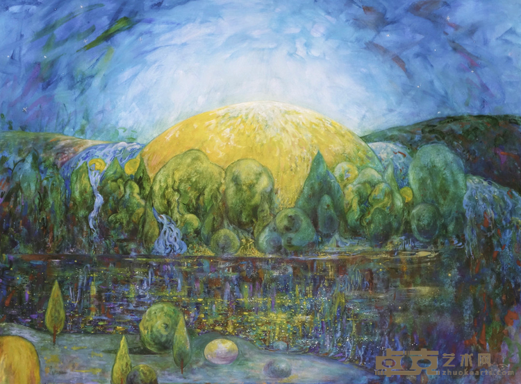《月光花园》 惜童Arolikya 104x78cm 2020 纸本综合材料