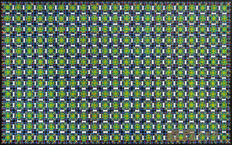 《十示1990-5》 丁乙 100×160cm 1990 布面丙烯