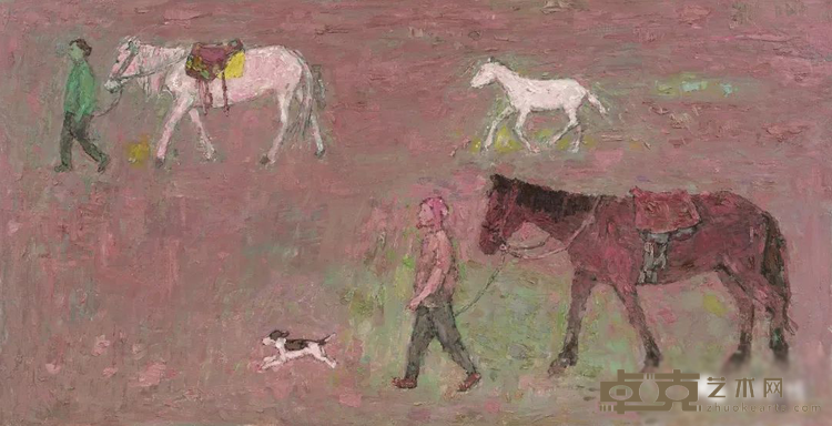 《阿乌尼的村口组画》 11 王占武 布面油画