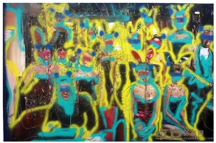 《我们不是花花公子 We're Not Playboys》 张钊瀛 180x120cm 2019年 布面油画 Oil on canvas