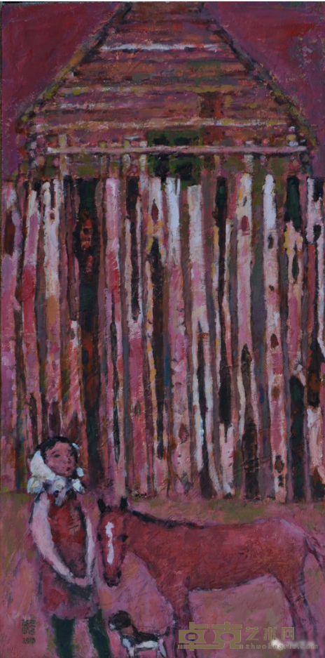 《阿乌尼的村口组画》 3 王占武 布面油画