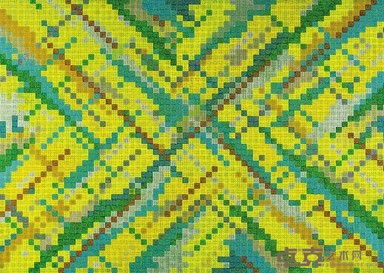《十示 2007-10》 丁乙 200×280cm 2007 布上丙烯
