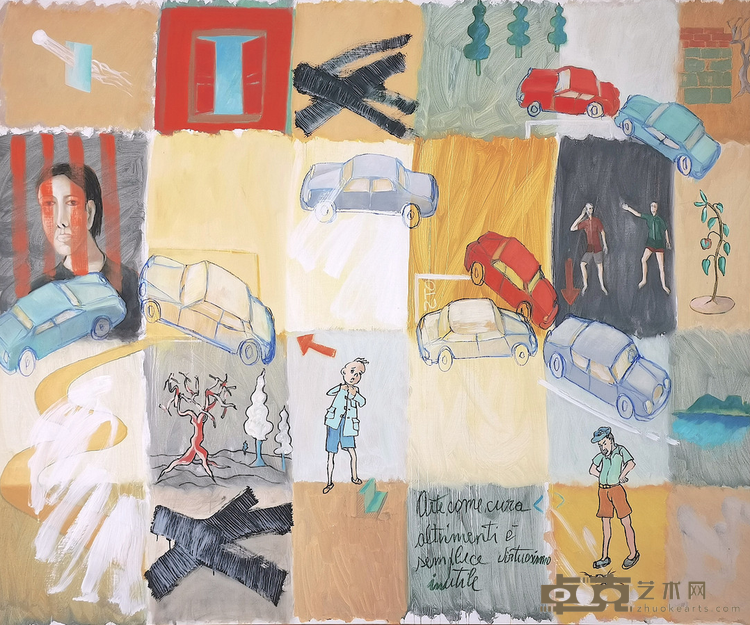 《TRACE 12 痕迹 12》布面油画 2016 沙沃•帕斯特雷洛
