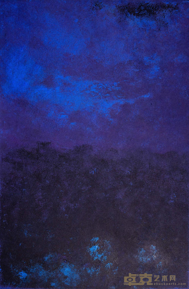《紫气东来 The Purple Air Comes from the East》 金耕 100x150cm 2019年 布面丙烯