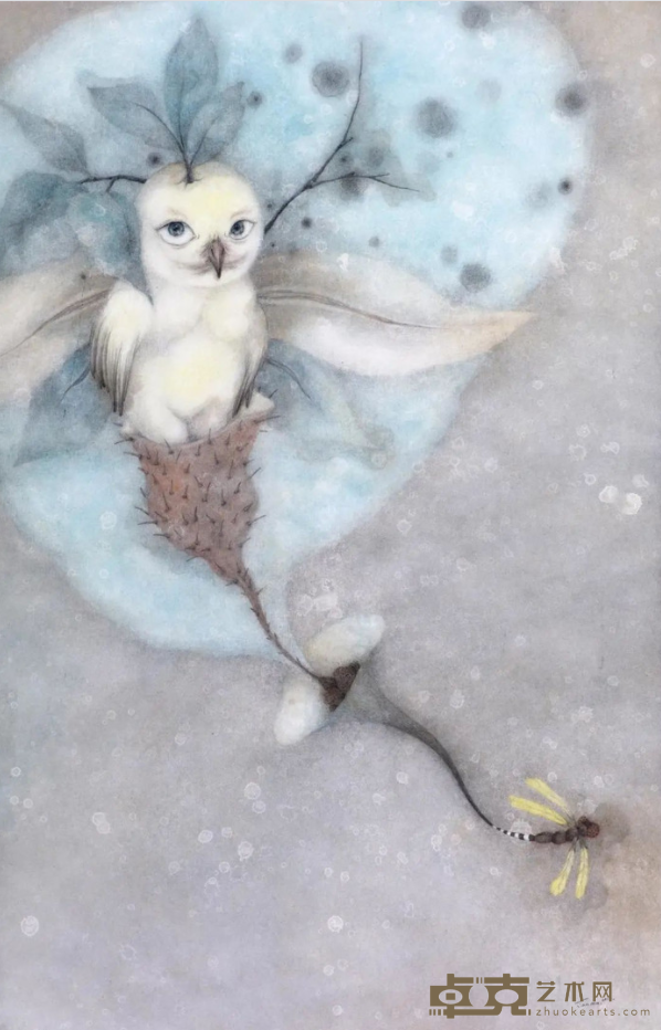 《当然》 张天幕 107x69cm 2012年 纸本蛋彩