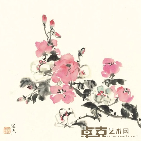 《天香》 笠夫 30x29cm 2019 纸本
