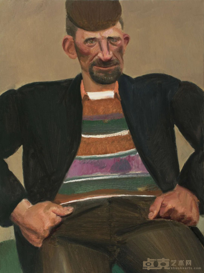 黑衣男子 赵培智 60cm×80cm 2019年