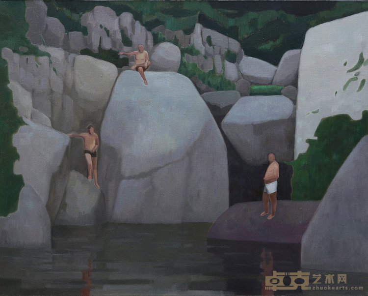 试水之五 杨金玉 80cm×100cm 2017 布面油彩