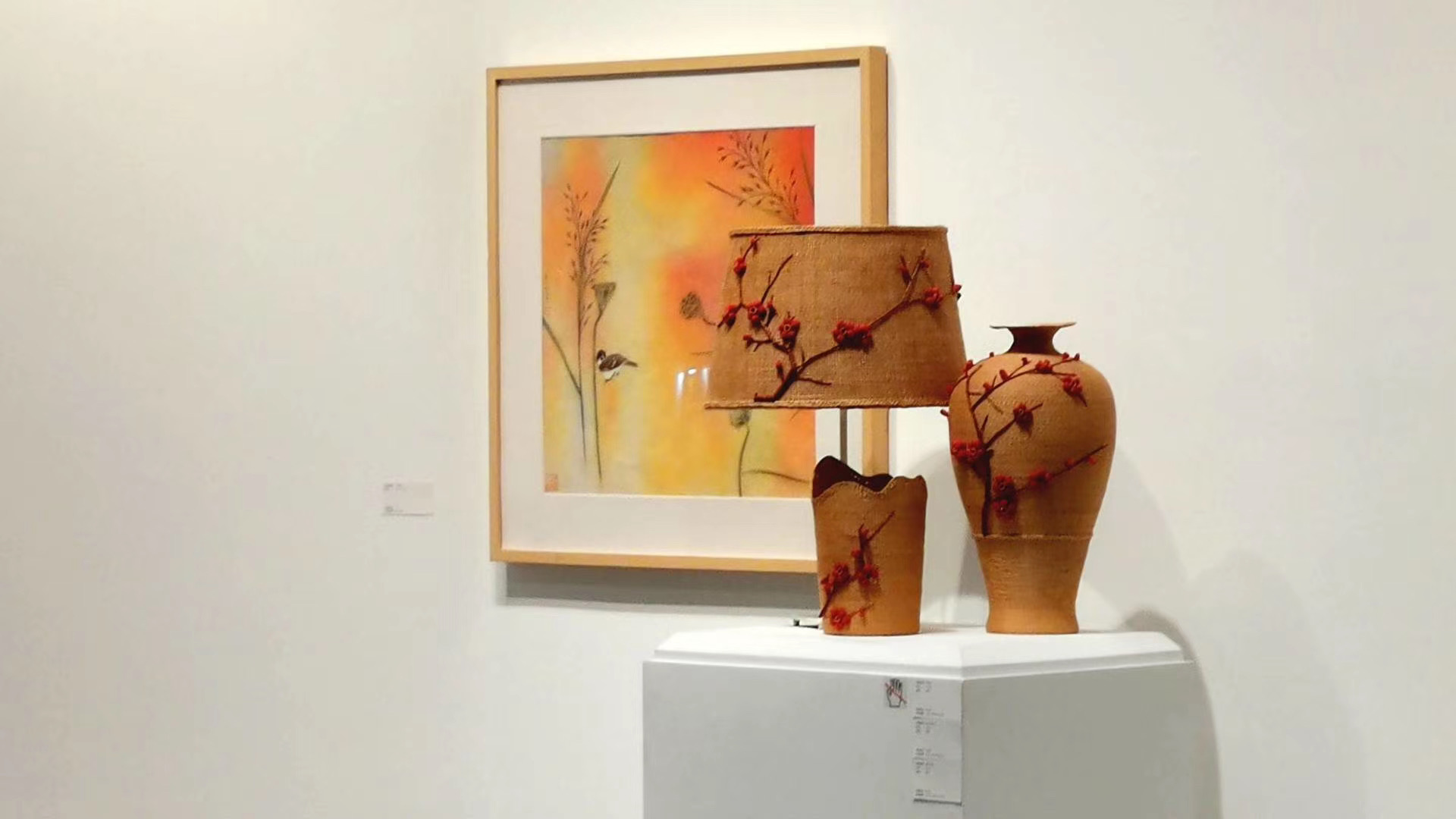 工艺美校教师万芾的花鸟作品