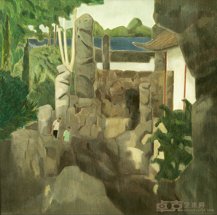 故园无声 杨金玉 70cm×70cm 2019 布面油彩