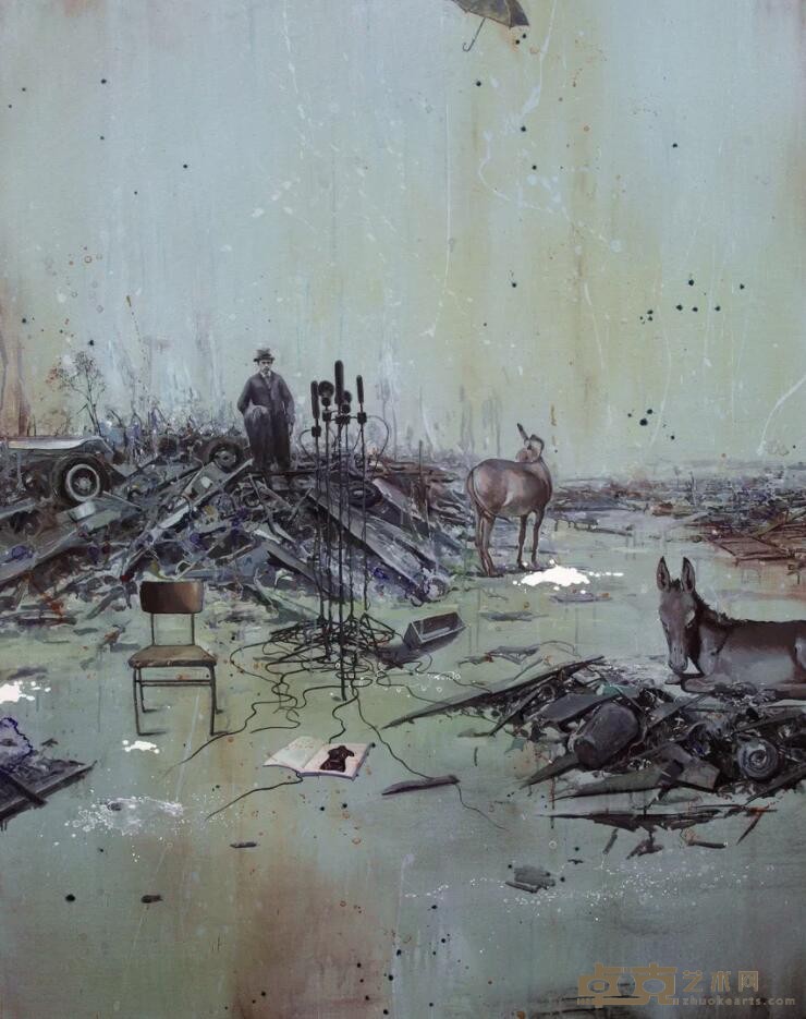 《还在时光里》 毛艳阳 150x120cm 2013 布面丙烯