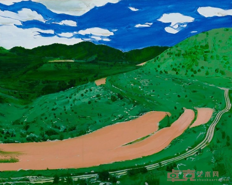 西太行风情•三 张婷 100X80cm 2020年 布面丙烯